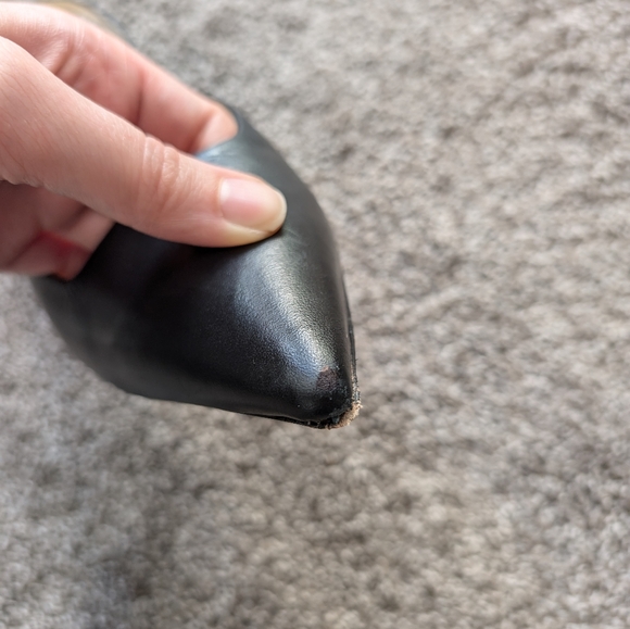 Guilhermina Anthro strappy black kitten heels, sz 8 EUC - Picture 3 of 13